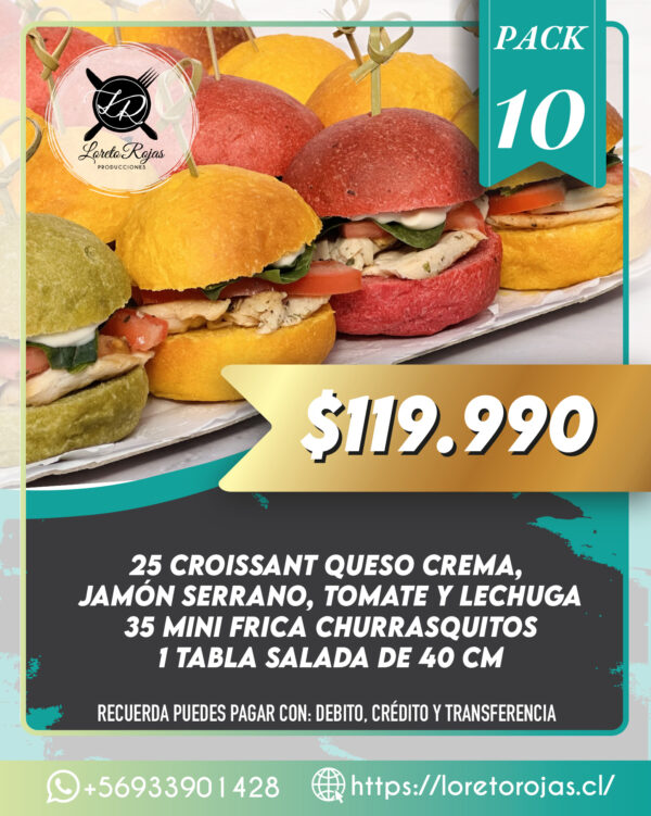 Pack Promocional n°10 (hasta 8 personas)