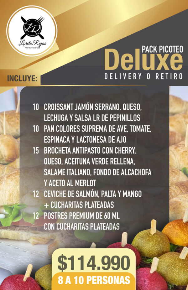 Pack picoteo Deluxe 8 a 10 Personas