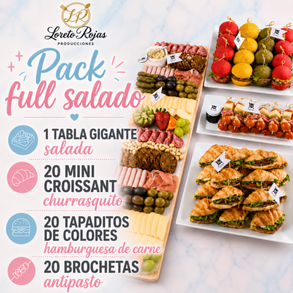 INCREÍBLE PACK DE COCTEL FULL SALADO (LISTO PARA SERVIR)
